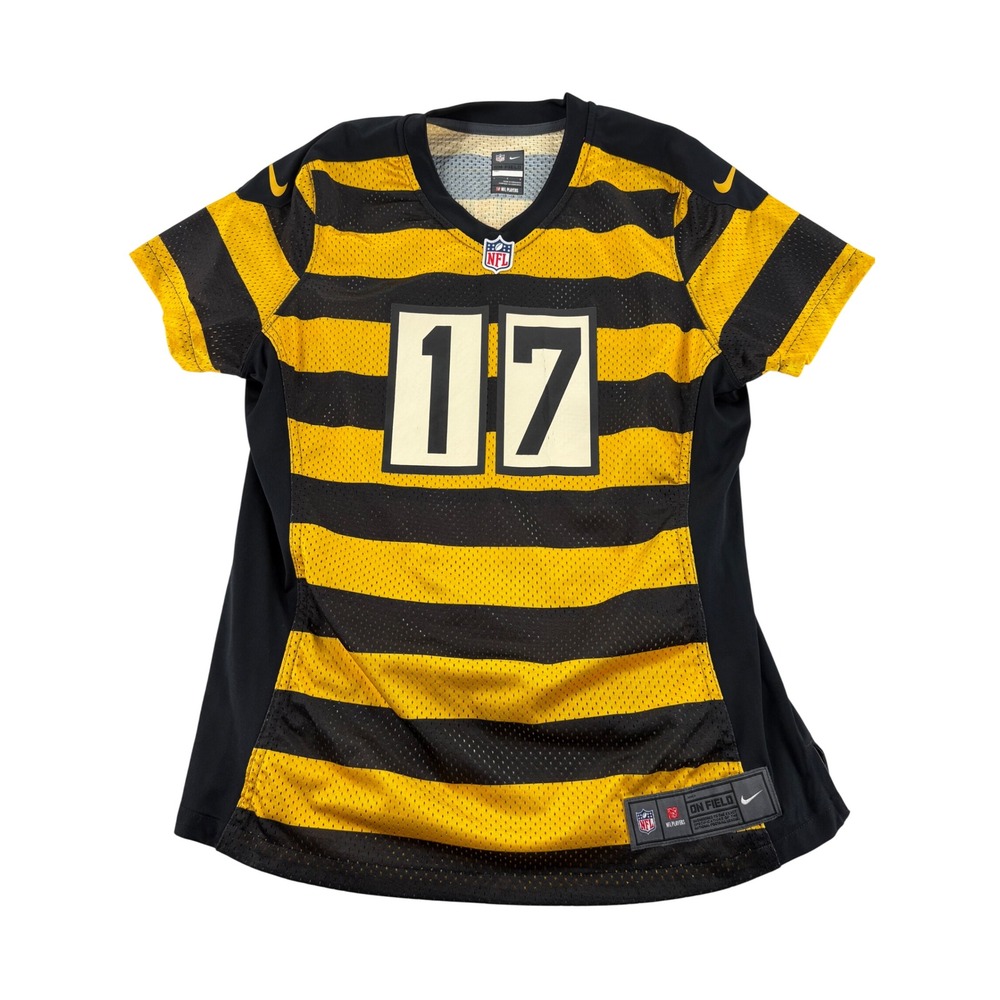 Nike Jersey Kids L Steelers Mike Wallace 17 Bumblebee Throwback 80th Anniversary